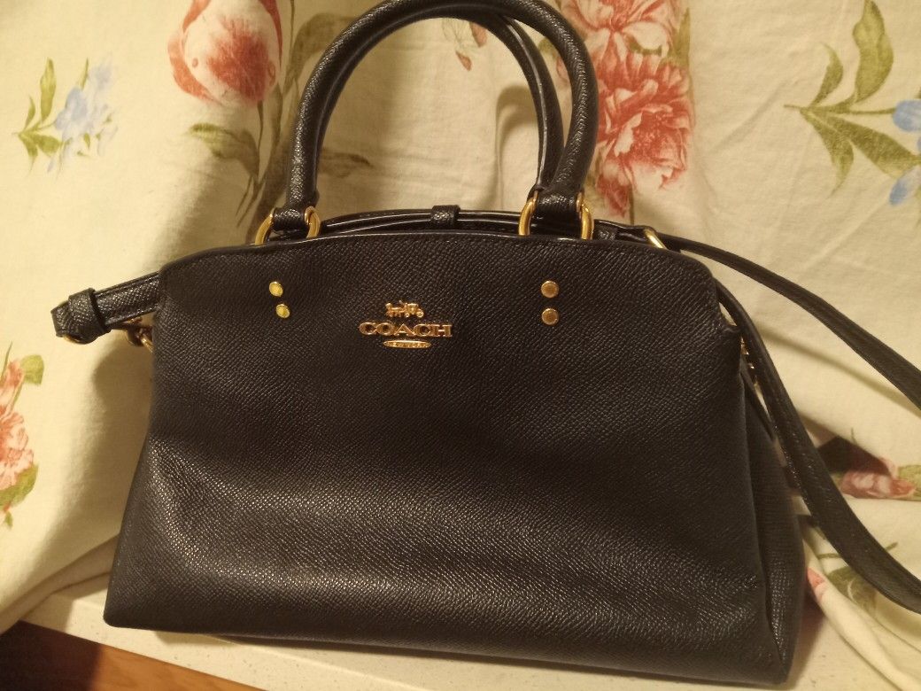 Coach Mini Lillie Carryall, Black: Handbags