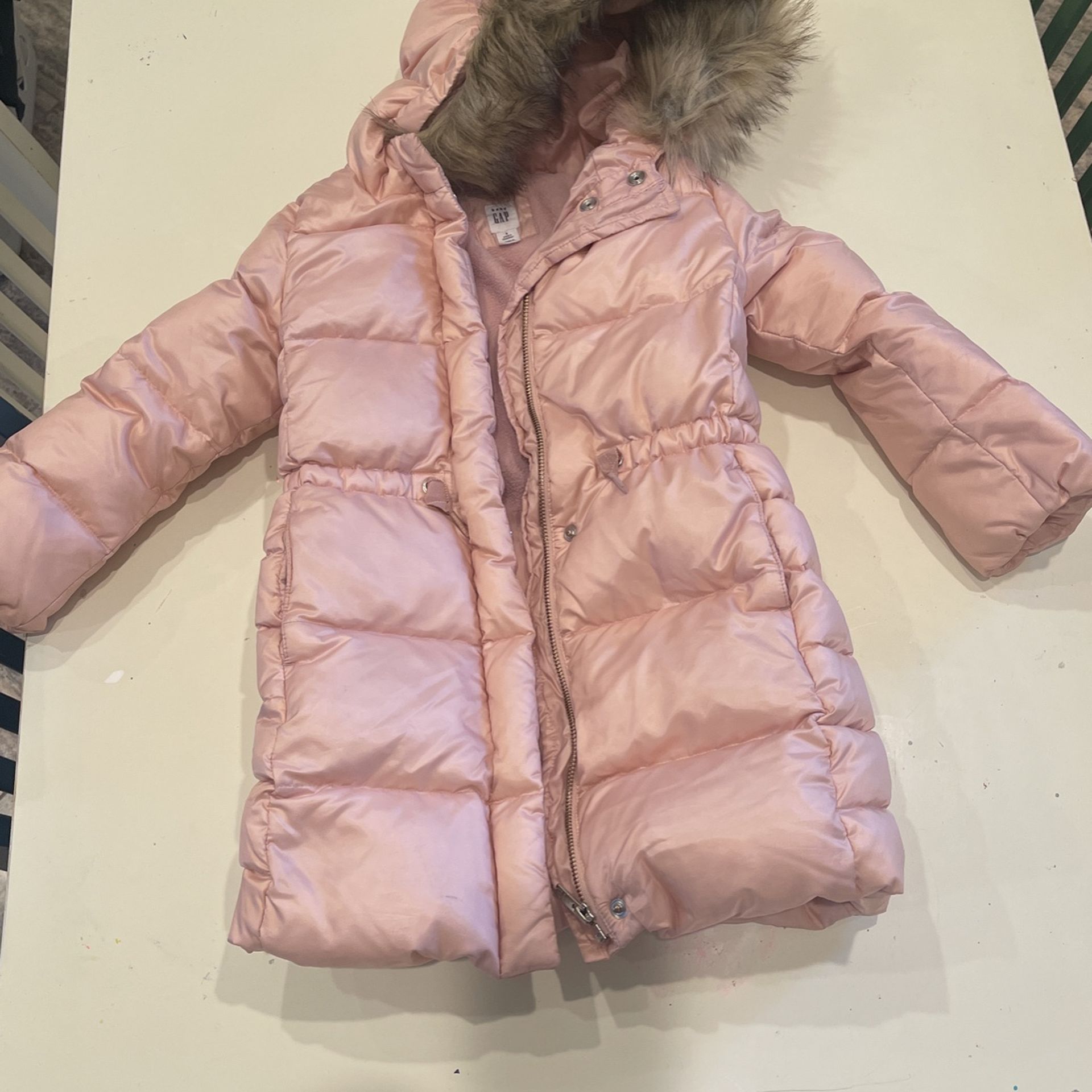 Girls Gap Down Coat Parka Size 5 Toddler