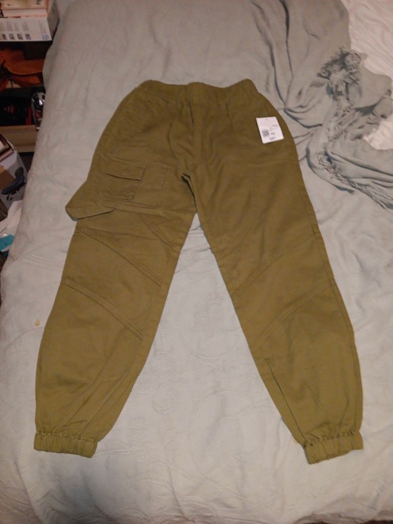 Womens Olive Green Xs Cargo Jogger Type Pants