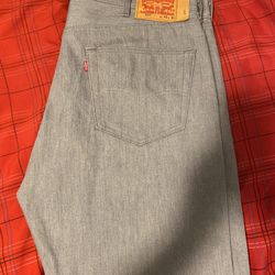 Grey 501s Shrink To Fit 