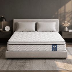 Twin Mattress 8in Thick, Breathable & Skin-Friendly, Medium Firm Feel-Bed Mattress