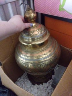 Antique Ceremonial Urn Lamp