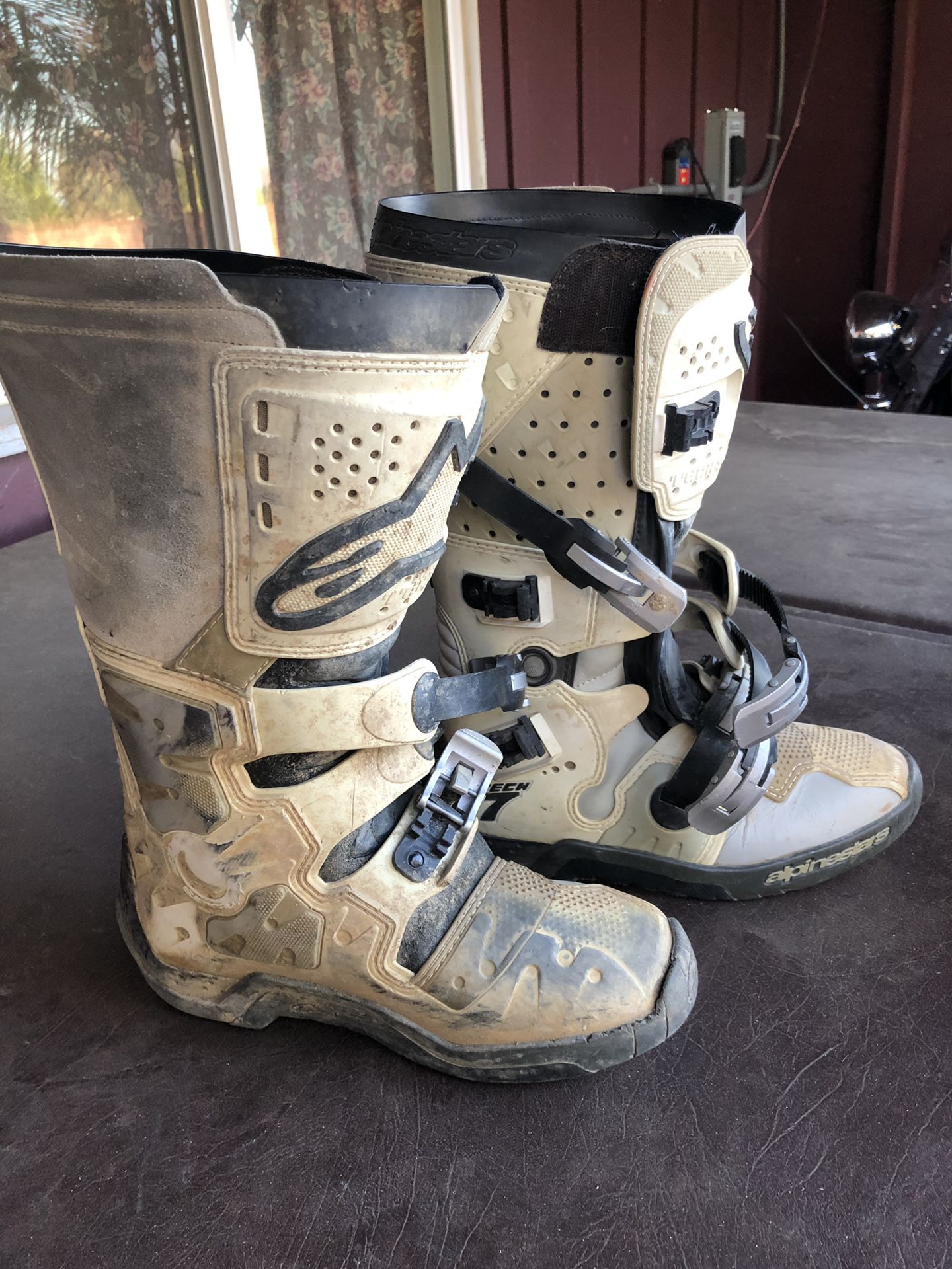 Alpinestars Tech 7 White Motocross Boots Men’s Size 10