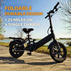 Black Foldable Durable Electric Bike