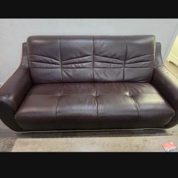 Leather Loveseat