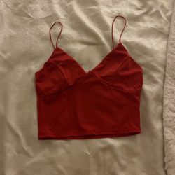 red tank top size medium 