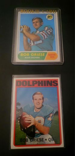 Bob Griese 2 card lot including RC HOF