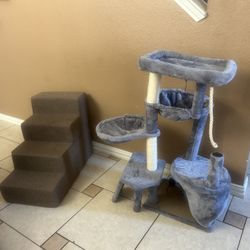 Cat Tree And Stairs