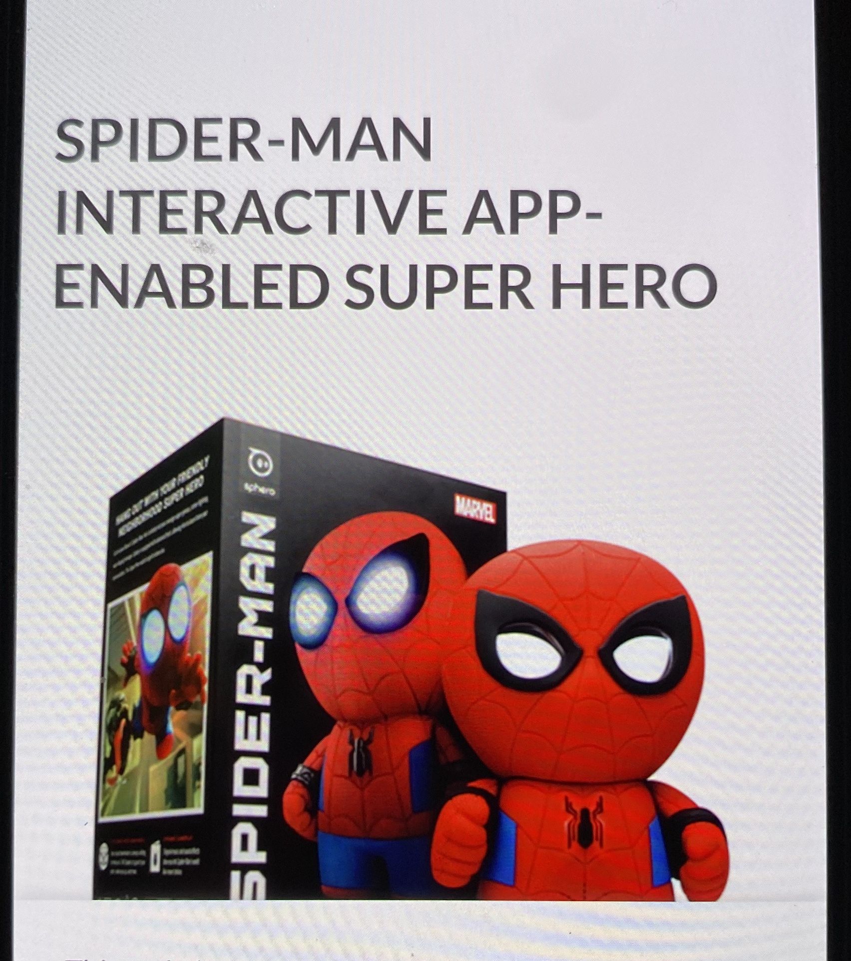 Spiderman Interactive App Enabled Super Hero