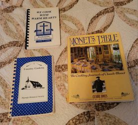 3 Cookbooks $30