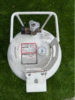 20lb Horizontal Propane Cylinder Tank With Valve and Gauge