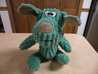New Dogs Rock Small Pixel Green Pup - Squeaky Dog Toy