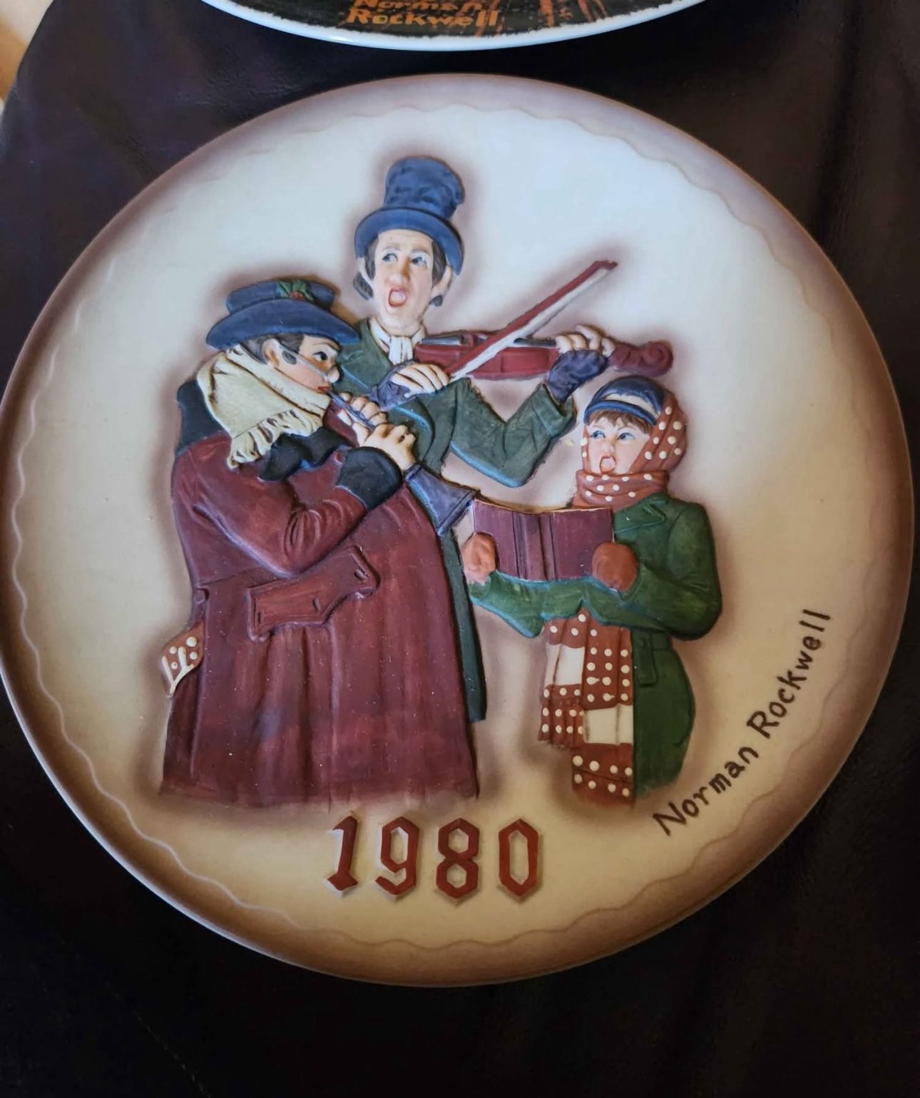 Norman Rockwell Christmas collectors plates