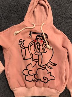 Pink hoodie