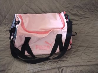 Pink & Black Puma Gym Bag/Traveling Bag