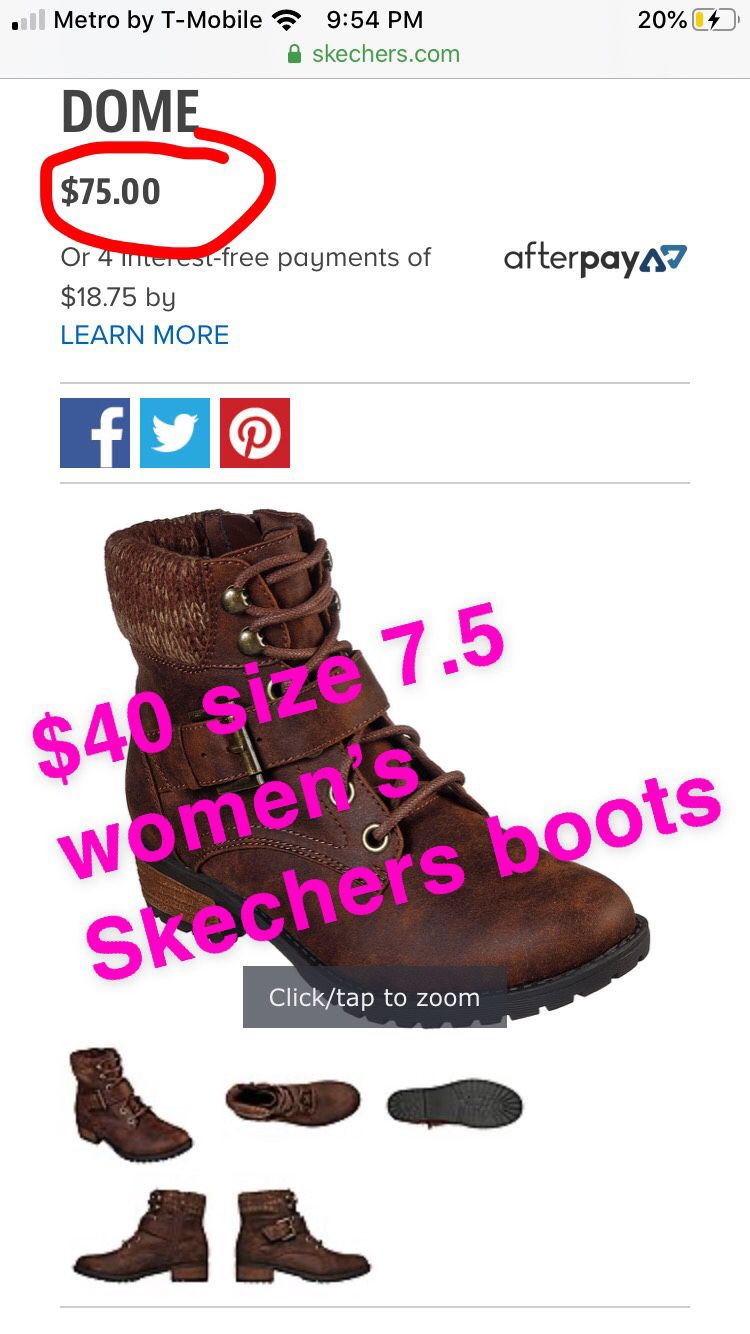 New women’s Skechers boots size 7.5