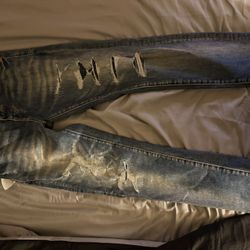Purple Brand Men's Distressed Skinny Jeans