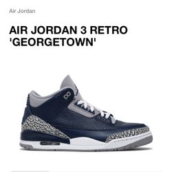 Air Jordan Retro Georgetown Sz 11 12 13
