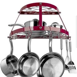 2 Shelf, Wall Mounted Pot and Pan Rack