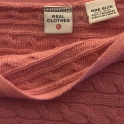 Pink Cashmere Poncho