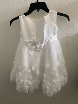 Blueberi Boulevard Girls White Dress Size 4T