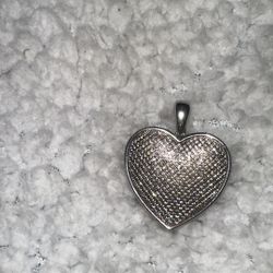 925 Heart Shaped Charm 