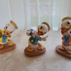 WDCC SET OF THREE "DONALD DUCK STEPS OUT" NEPHEWS