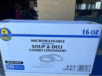 SOUP & DELI COMBO CONTAINERS 16 oz