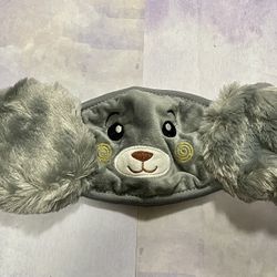 Teddy Bear Soft Face Mask Cover Plush Ear Protective Windproof Protection