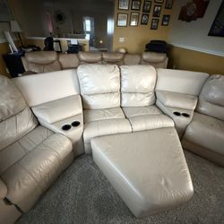 Two Theatre Style Reclining Couches