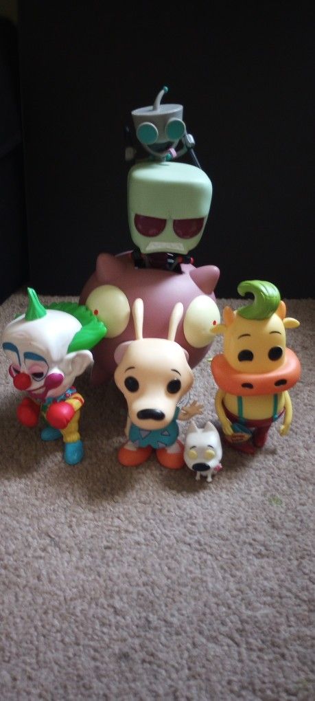 4 FUNKO DEAL INVADER ZIM ROCKOS MODERN LIFE AND KILLER CLOWNZ