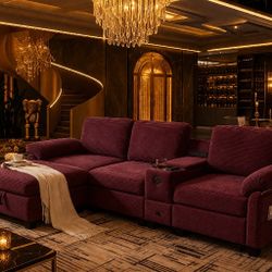 Modern Sectional Sofa with Storage & USB – Luxury Comfort