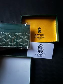 Goyard Paris Card Holder Green