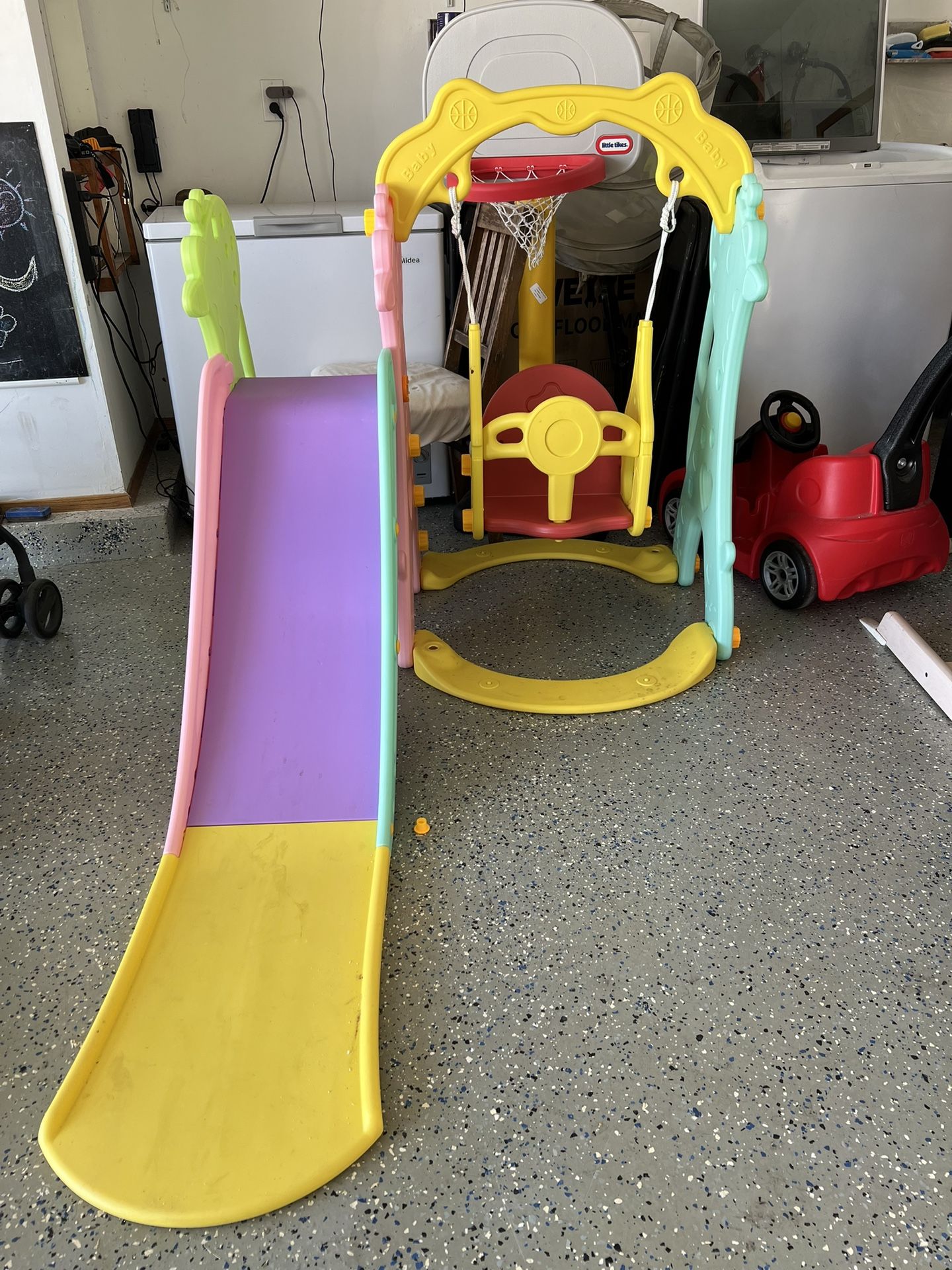 5 in 1 Toddler Slide and Swing Play Set
