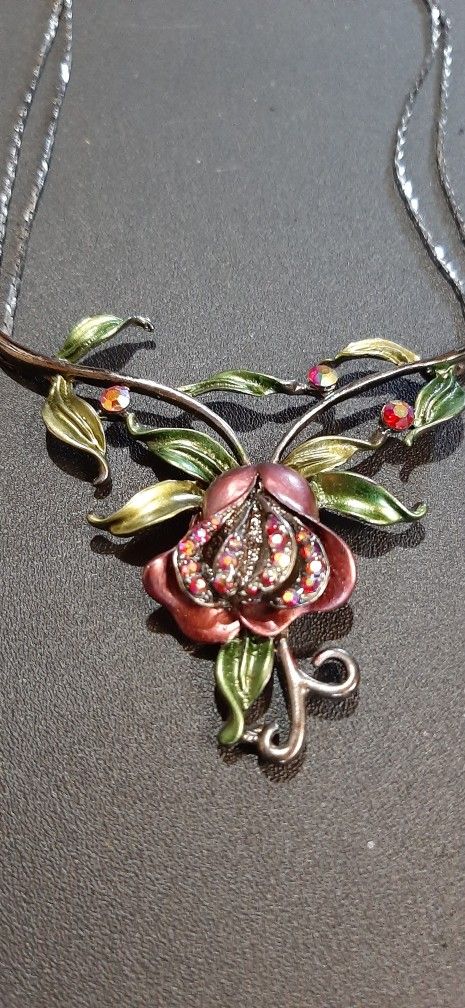 Vintage Rose Necklace REDUCED 