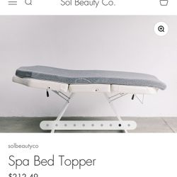 Spa Bed Topper + Cover