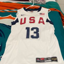 Nike USA Basketball #13 Chris Paul Olympic Jersey