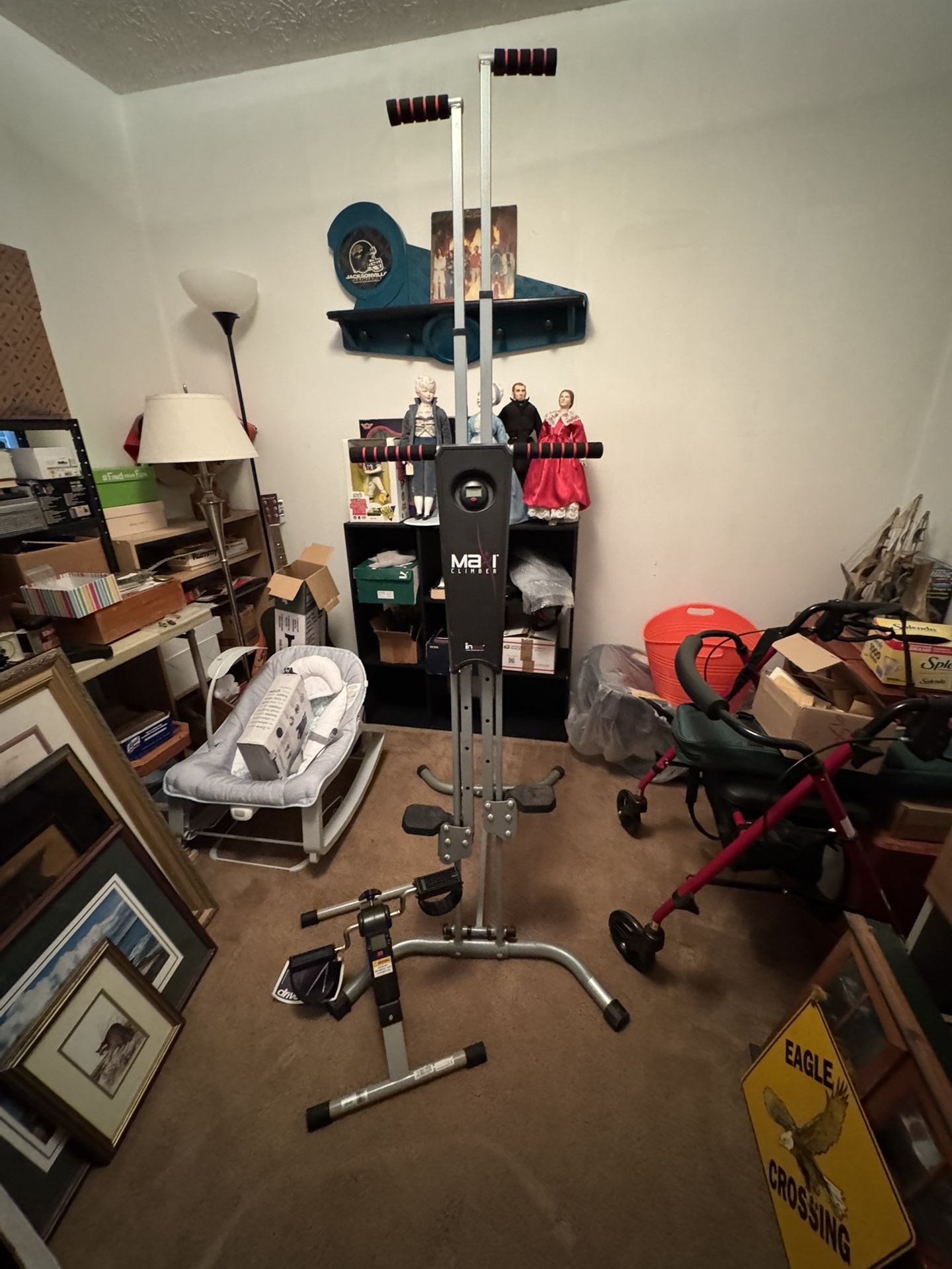 Inova MaxiClimber Classic Vertical Resistance Climber & Exercise Cardio Workout System (Free Small Pedal Exerciser)