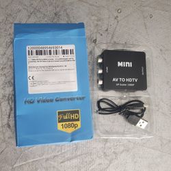 HDMI adapter for video game system, Xbox Nintendo, Playstation RCA in HDMI Out Brand new