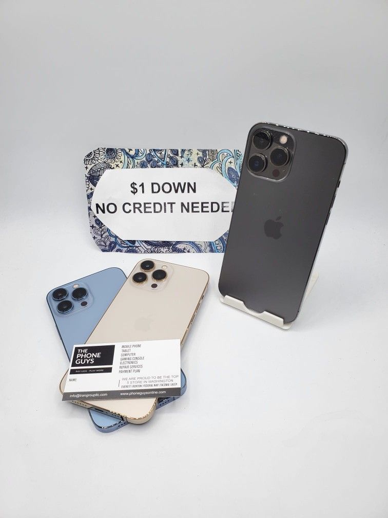🔥 Unbeatable Prices! - iPhone 13 Pro Max 5G- Only $5 Down to Start!📱 Smartphone