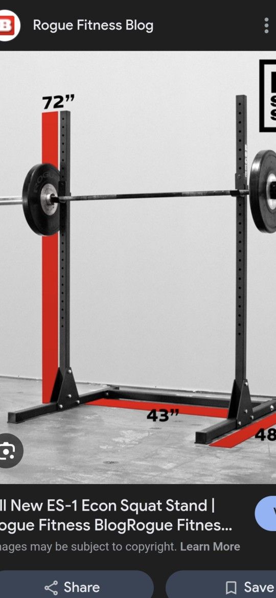 ES 1 Rogue Squat Bench Press Rack 💪