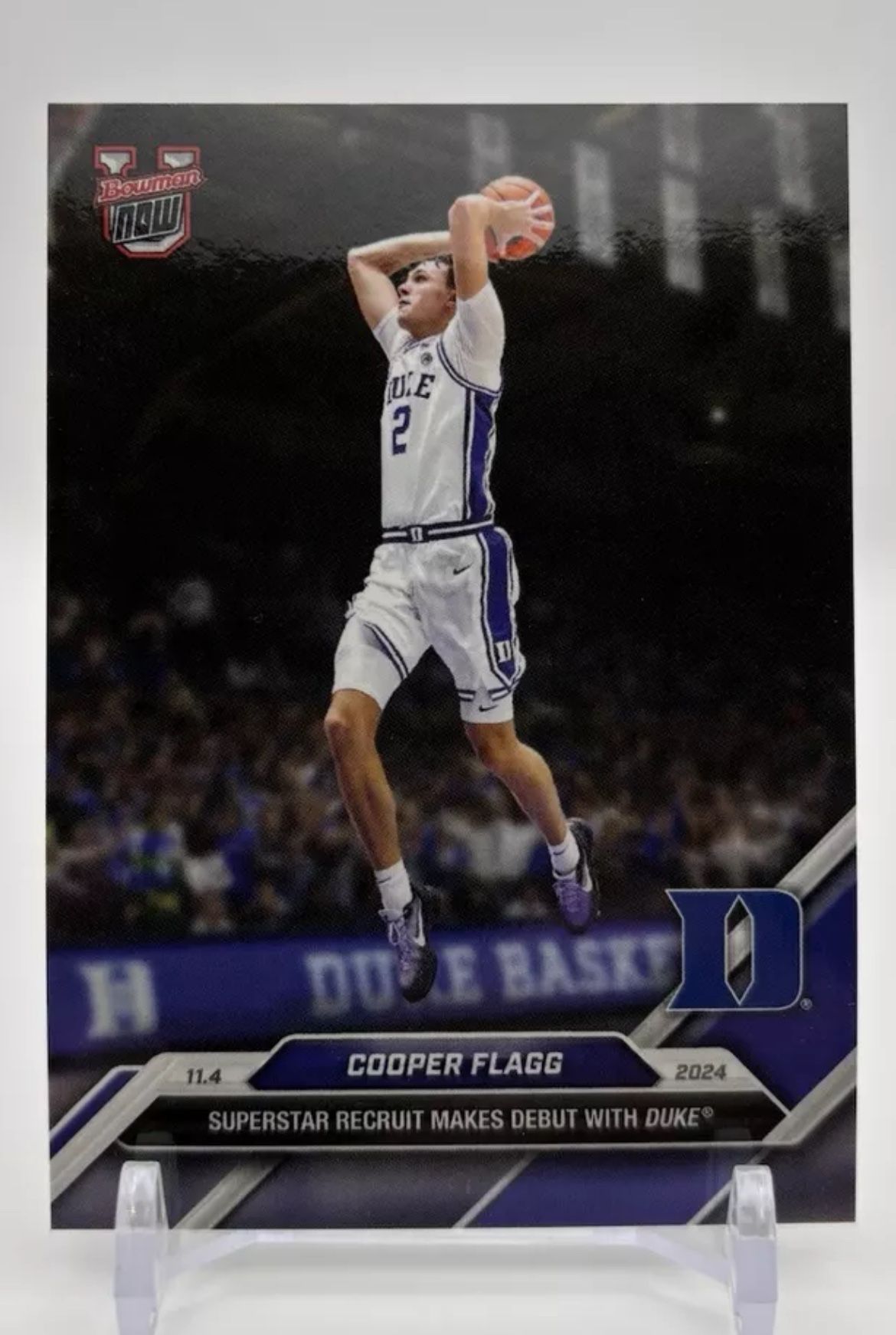 (2CARDS) 🔥 PHENOM COOPER FLAGG  #1 DUKE BLUE DEVILS Plus Caitlin Clark Rookie Card 