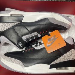 Jordan 3 Size 11 “Black Cement “ 