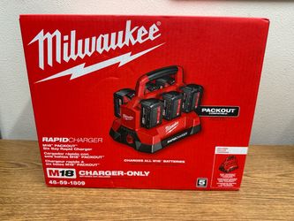 Milwaukee 48-59-1809 M18 18V Lithium-Ion PACKOUT 6-Port Rapid Charger
