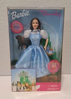 The Wizard of Oz Barbie "Dorothy" Doll Mattel 1999 Ruby Slippers Light Up!