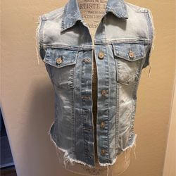 New Jean Vest Jacket Size M $20 Firm From Bbb Fashion 