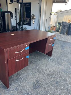 Solid wood desk