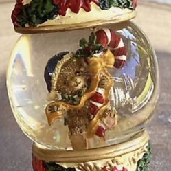 Teddy Bear Snow globe Ornament 