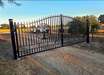 Gates with trees