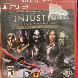 PS3 Injustice Gods Among Us Video Game 